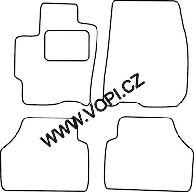 Textil-Autoteppiche Mazda Premacy 06/1999 - 2005 Carfit (2823)